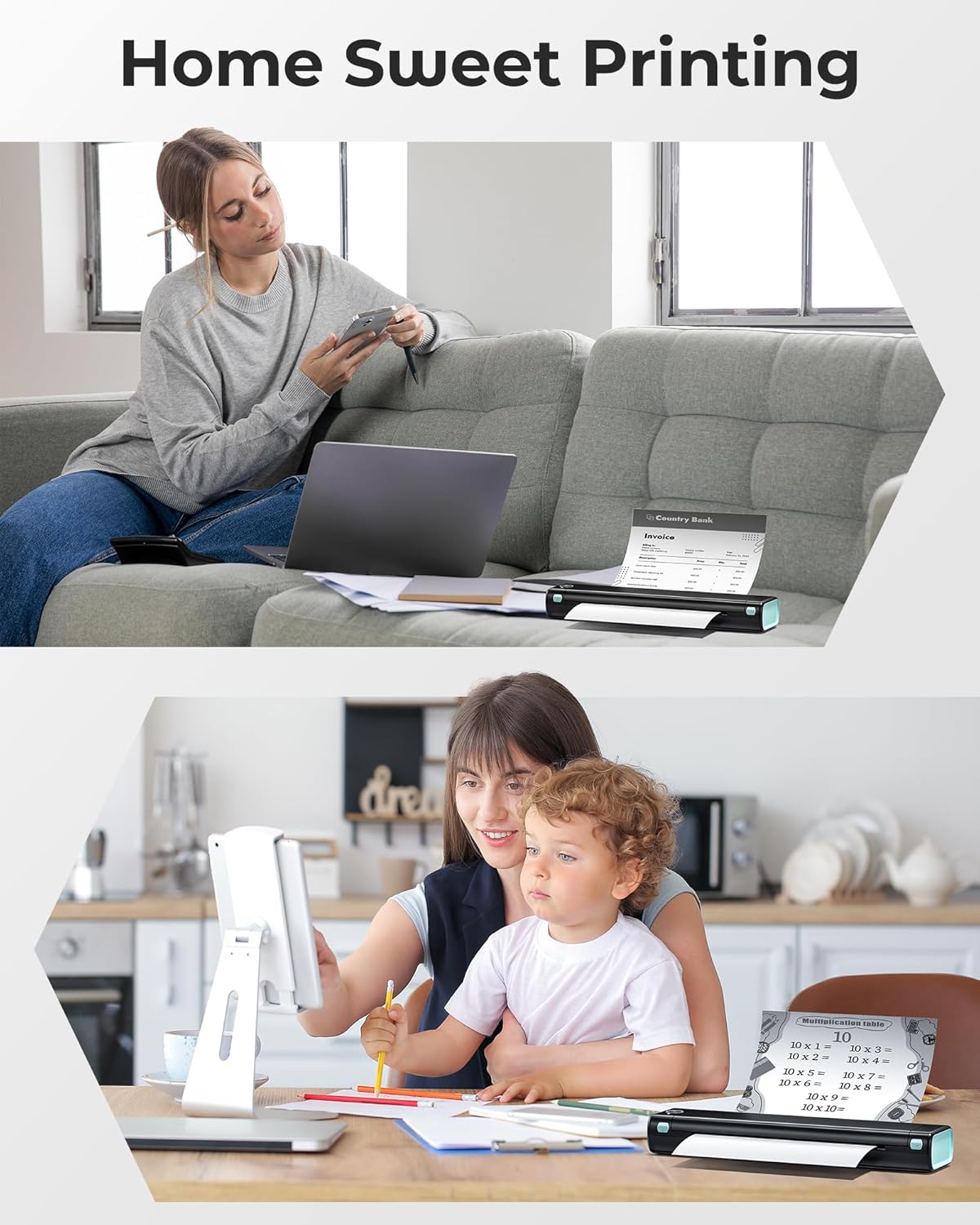 Phomemo M08F - Compatible A4 Printer - For Office Documents/Study