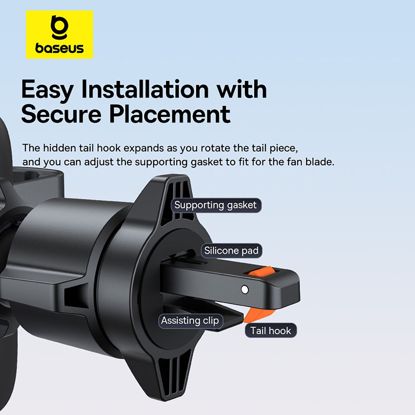 Baseus Metal Age 3 Gravity Car Mount (Air Vent Version)