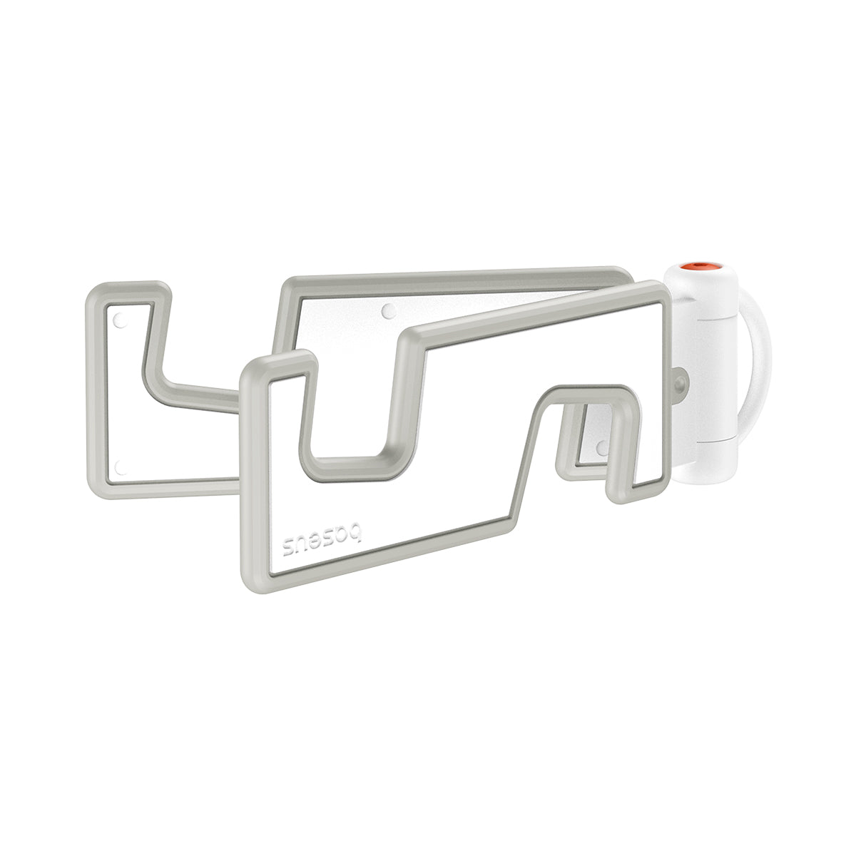 Baseus Portable Series Folding Phone Stand Moon White on white background