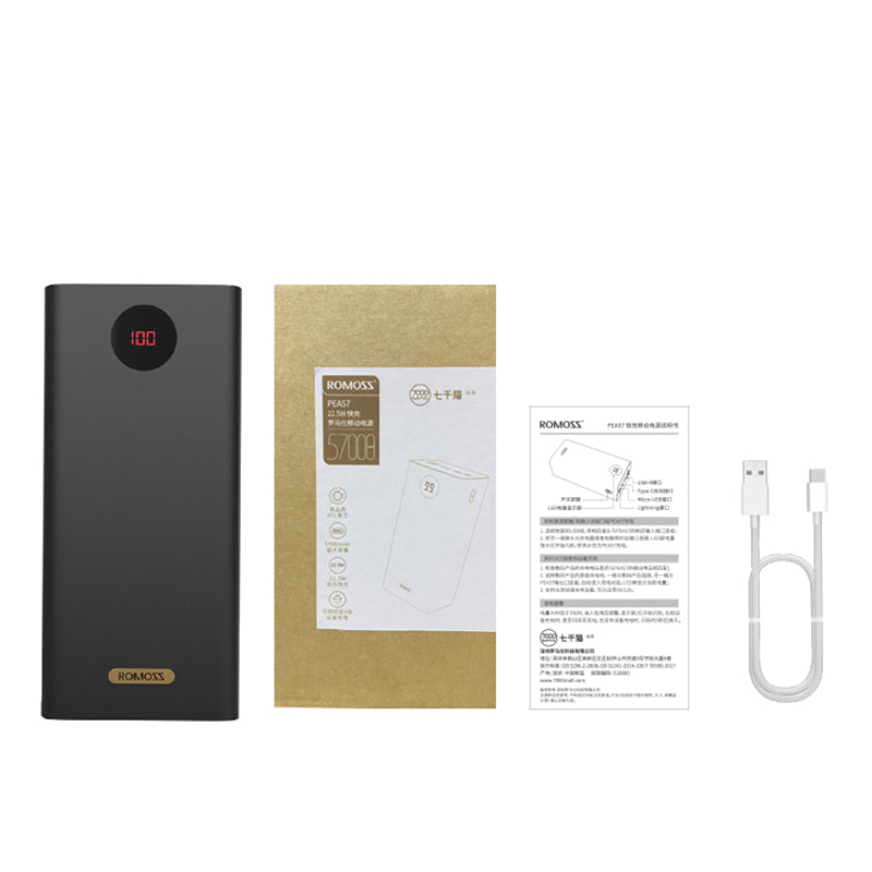 Romoss PEA57 60000mAh 22.5W Fast Charging Power Bank