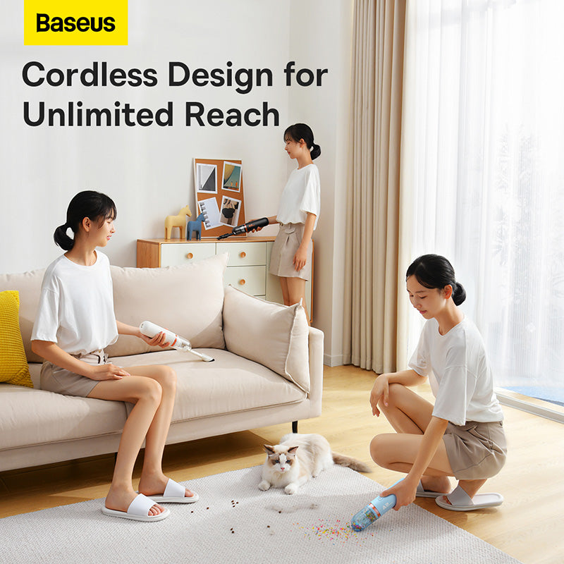 Baseus A2Pro 6000Pa Portable Vacuum White For Car & Vehicle