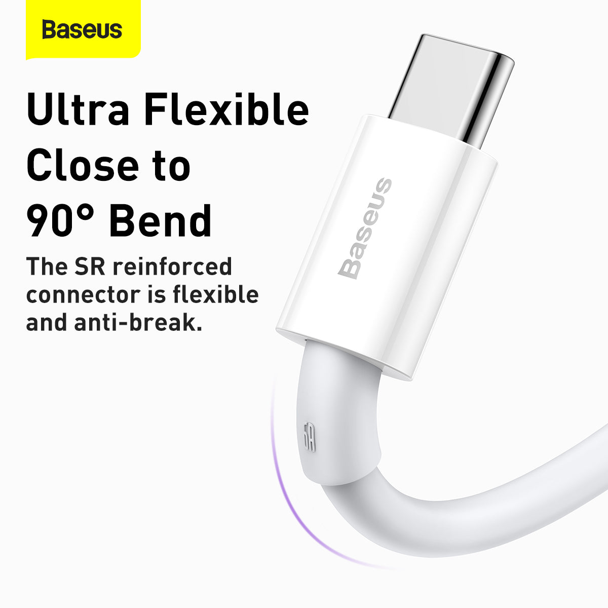 Baseus Superior Series Fast Charging Data Cable USB to Type-C 66W 1M White