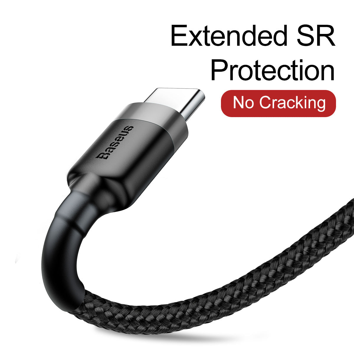 Baseus Cafule Series 1M USB to Type C Cable: 3A Fast Charge for Phones & Tablets