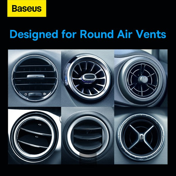 Baseus Metal Age ¢ò Gravity Car Mount (Round Air Vent Version) Dark Grey