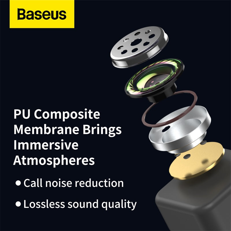 Baseus - Encok WM01 - True Wireless Earphones - Bluetooth 5.3, Noise Isolation - Daily Use