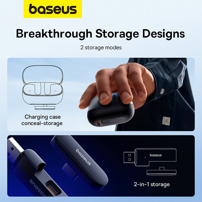 Baseus - AeQur G10 - TWS Wireless Earphones - Bluetooth 5.3, Touch Control - Fitness, Calls