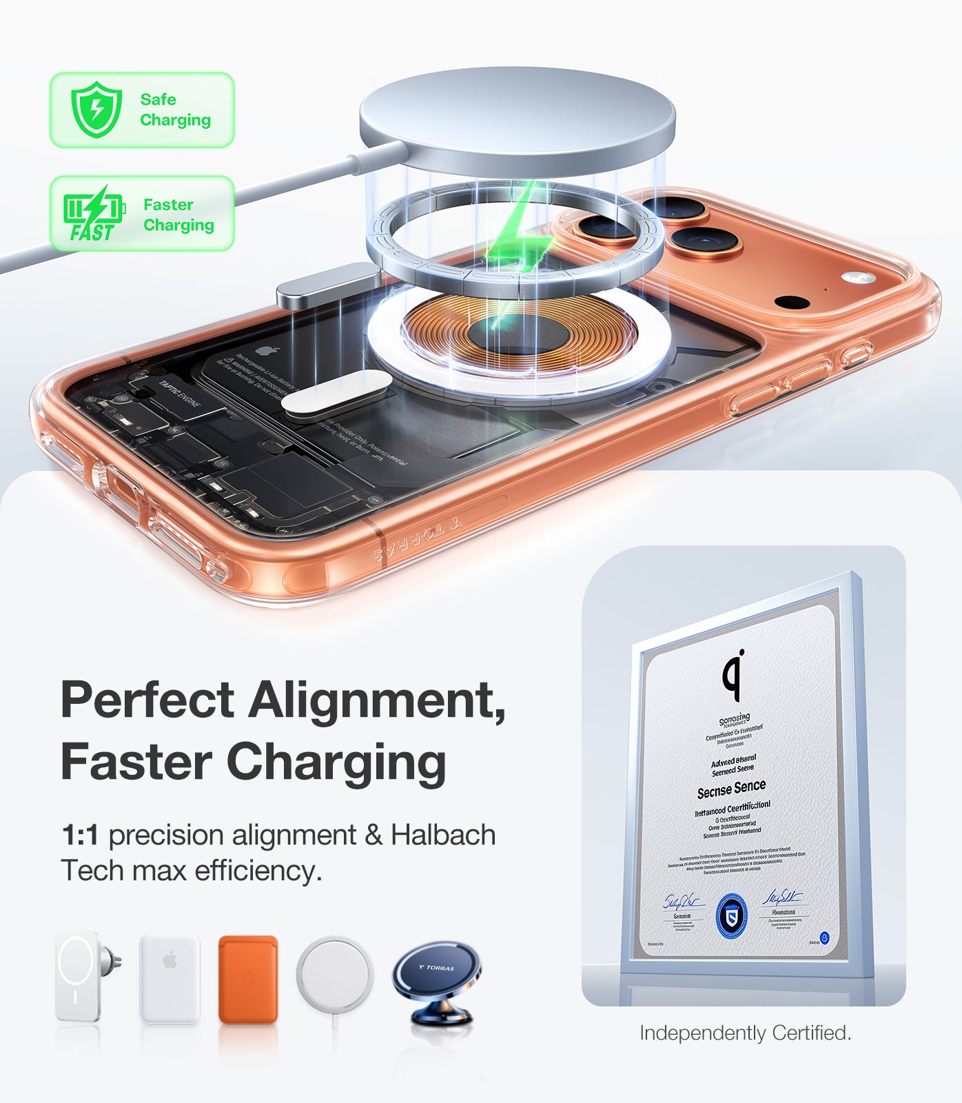 Torras iPhone 17 Pro Max MagSafe Shockproof Case 12ft Drop Military Anti-FP