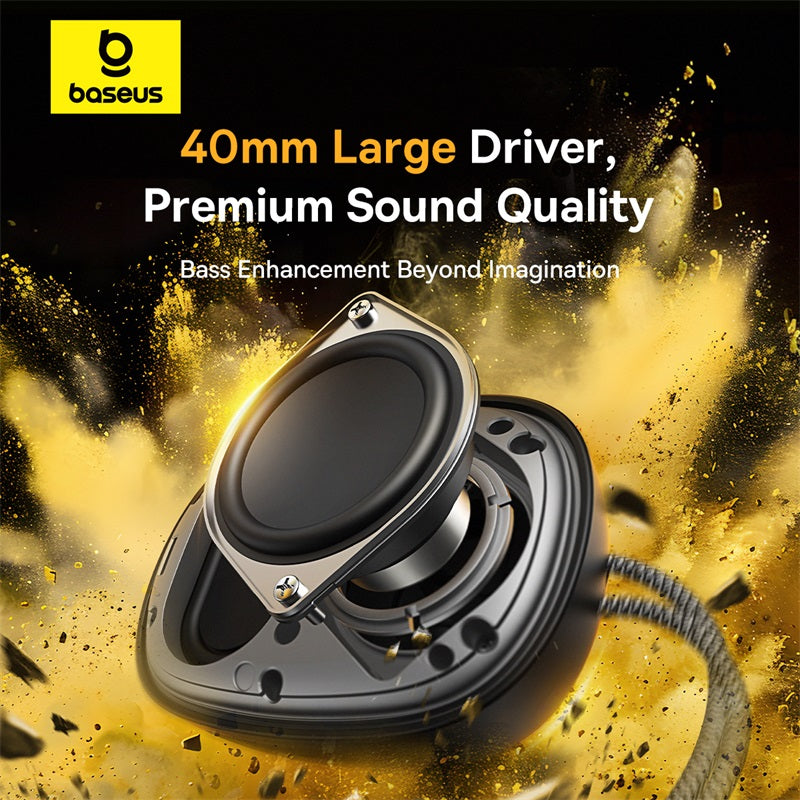 Baseus - AeQur 35 Pro - Portable Wireless Speaker - Powerful Bass, Bluetooth 5.3 - Outdoors, Parties