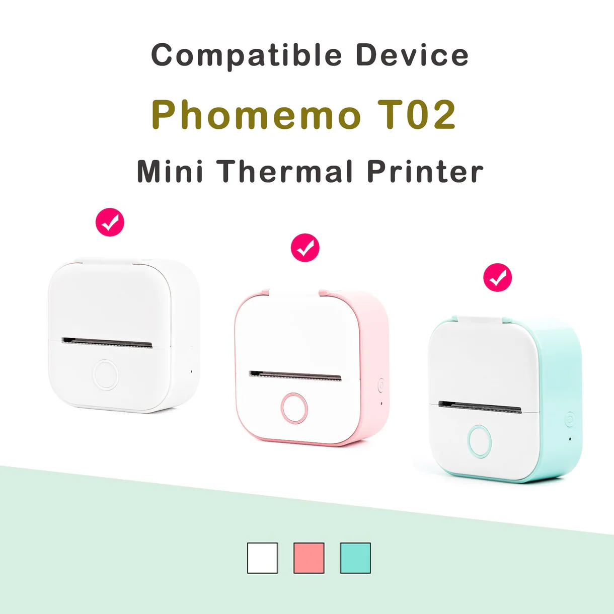 Phomemo 53mm White Sticker 10-Year-Lasting Thermal Paper for T02丨3 Rolls