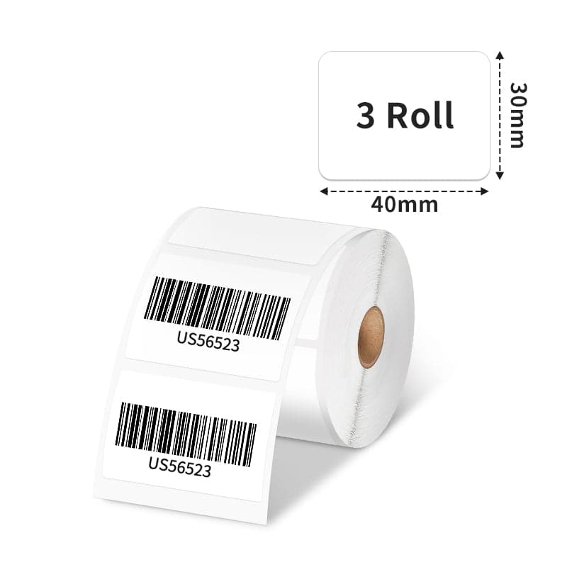 Phomemo White Thermal Label for M110/M200/M220 -3 Roll