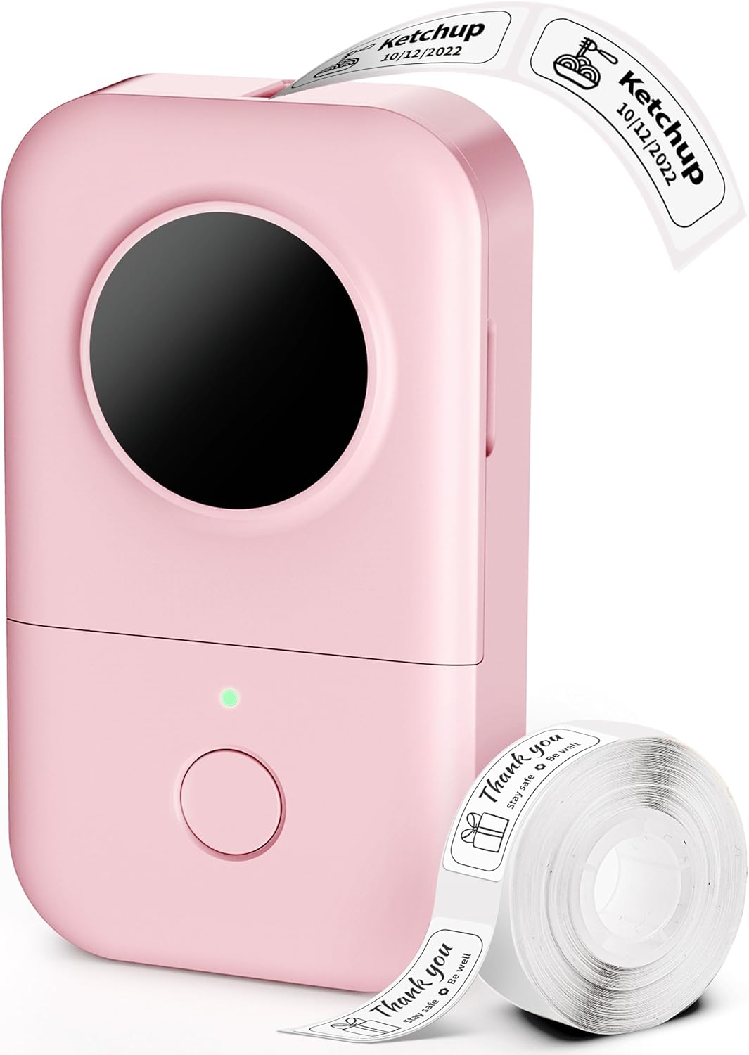 Phomemo D30 Portable Label Maker- 203DPI-For Kitchen/School Storage PInk