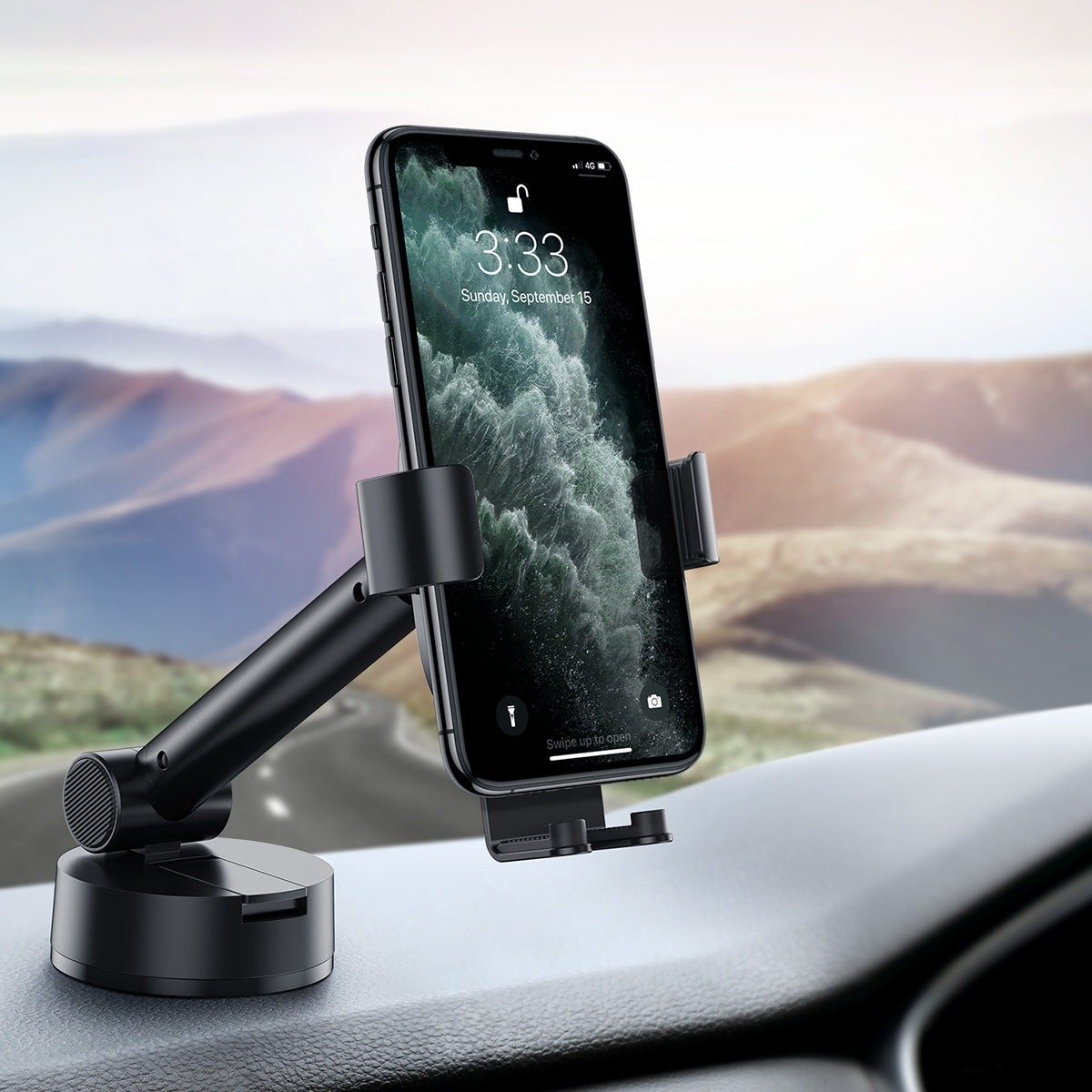 Baseus Simplism Gravity Car Mount With Suction For Cars/Vans/Trucks