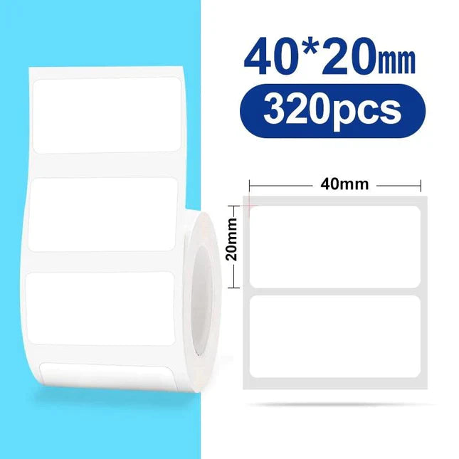 NIIMBOT - B1 - Lake-blue Thermal Printer + Random a Roll of Label Lake Blue 40×20-320pcs White