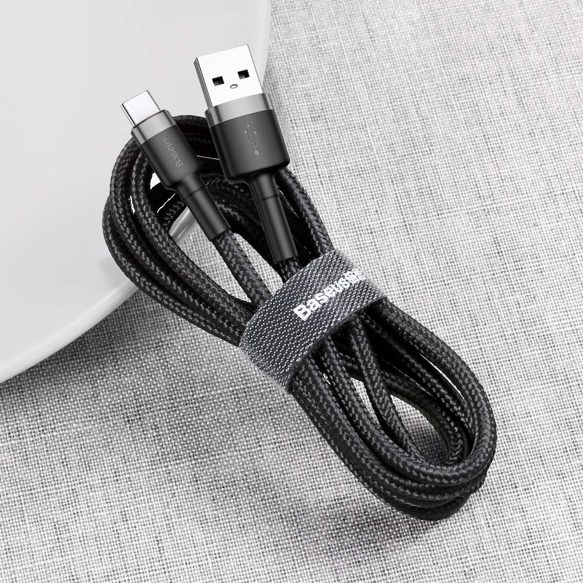 Baseus Cafule Series 1M USB to Type C Cable: 3A Fast Charge for Phones & Tablets