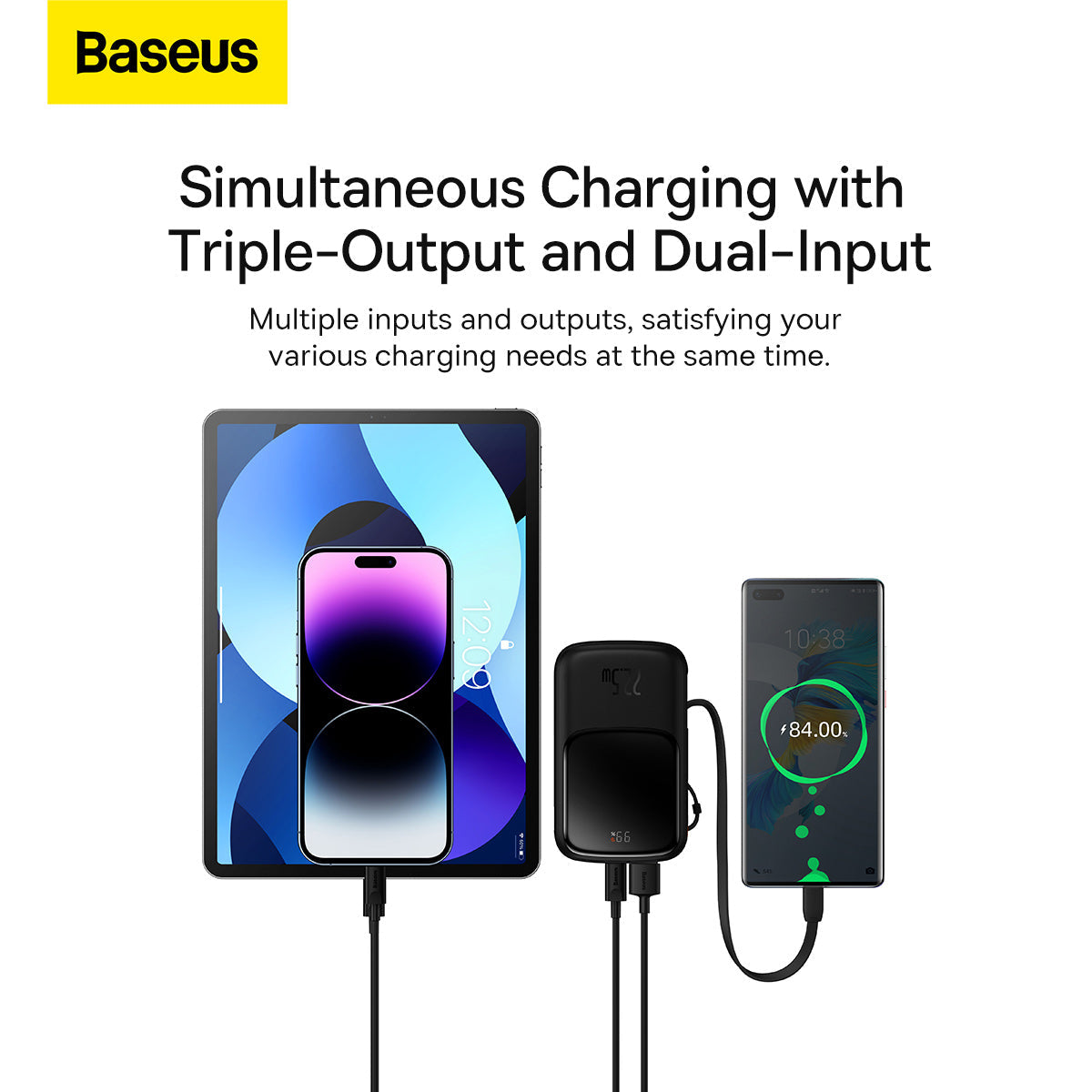 Baseus Qpow Pro Digital Display Fast Charge Power Bank 10000mAh