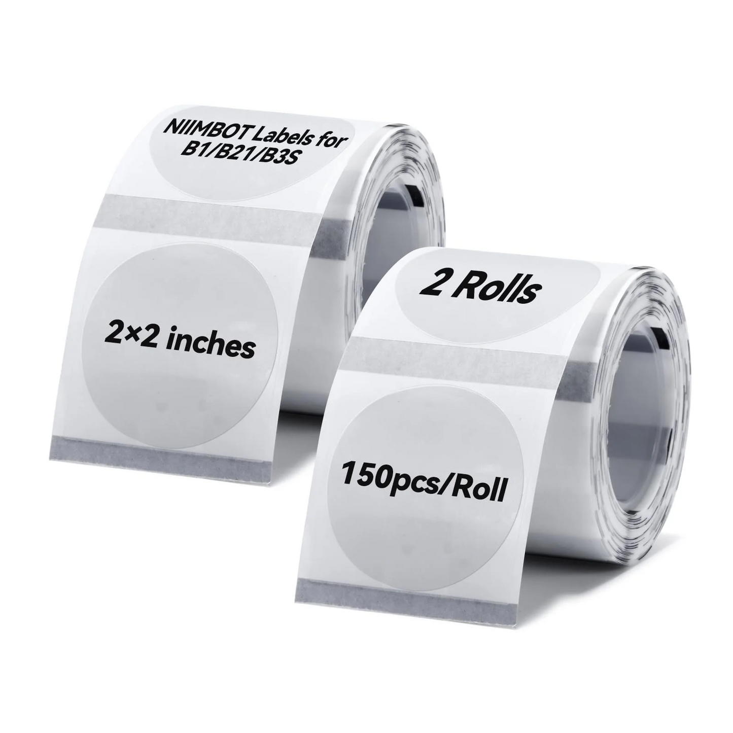 NIIMBOT - B1 - Lake-blue Thermal Printer + Random a Roll of Label Lake Blue 50×50-150pcs White Round