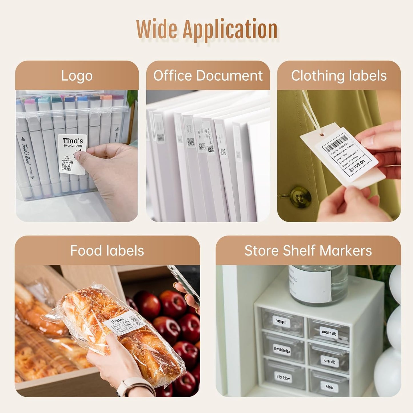 HPRT Thermal Labels for T20 Label Printer