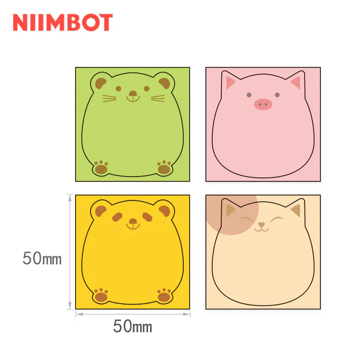 Niimbot Animal Series Thermal Label For B21/B1/B3S 50x50mm-150pcs-4 cute