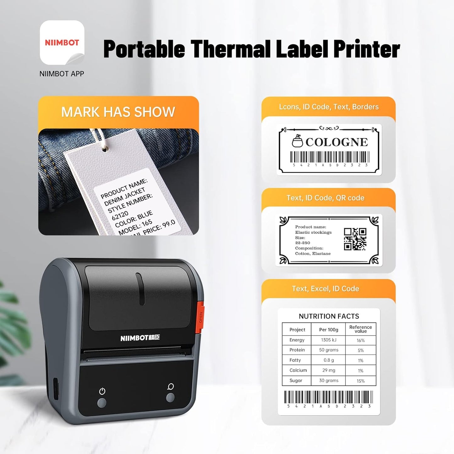 Niimbot B3S - Portable Thermal Label Printer - Niimbot Online
