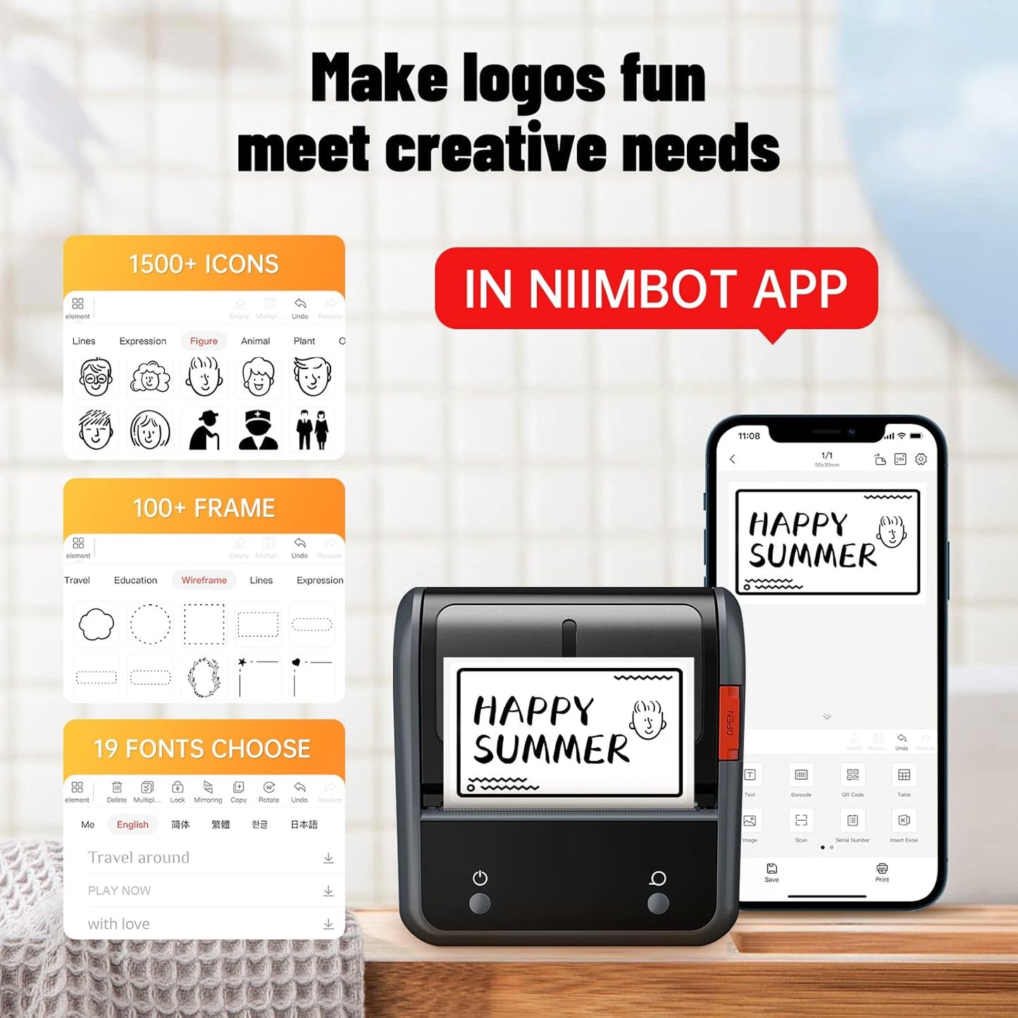 Niimbot B3S - Portable Thermal Label Printer - Niimbot Online