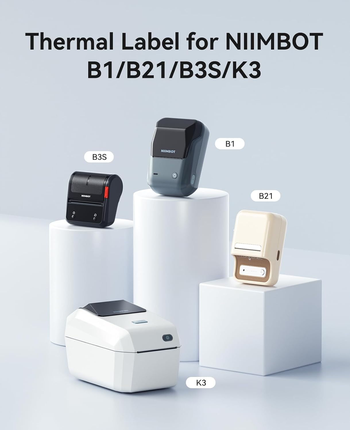 White Label Tape Set for B21, B1, B3S - Niimbot Online