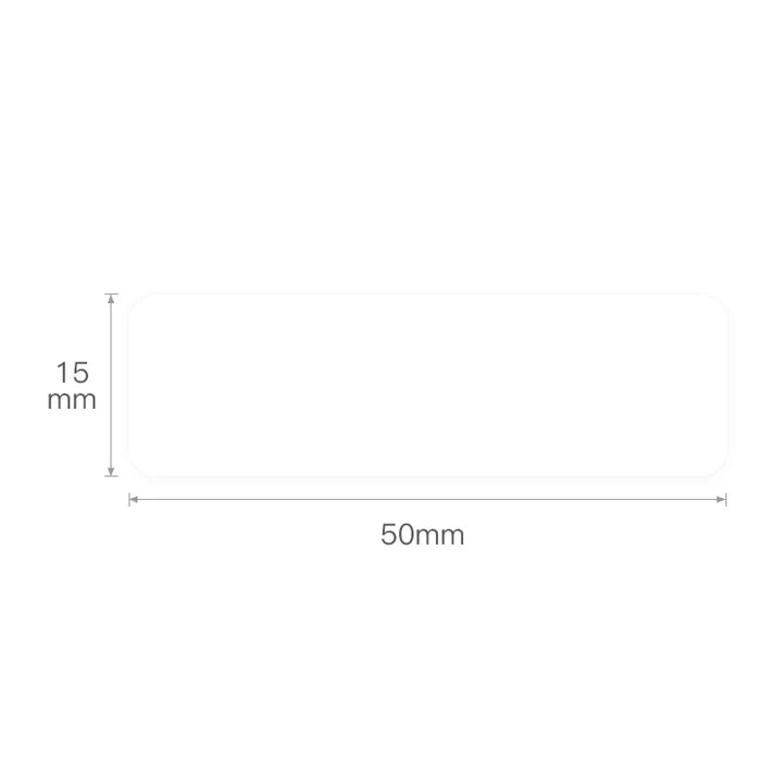 Niimbot White Series Thermal Label For D11/D110/D101 15x50mm-130pcs