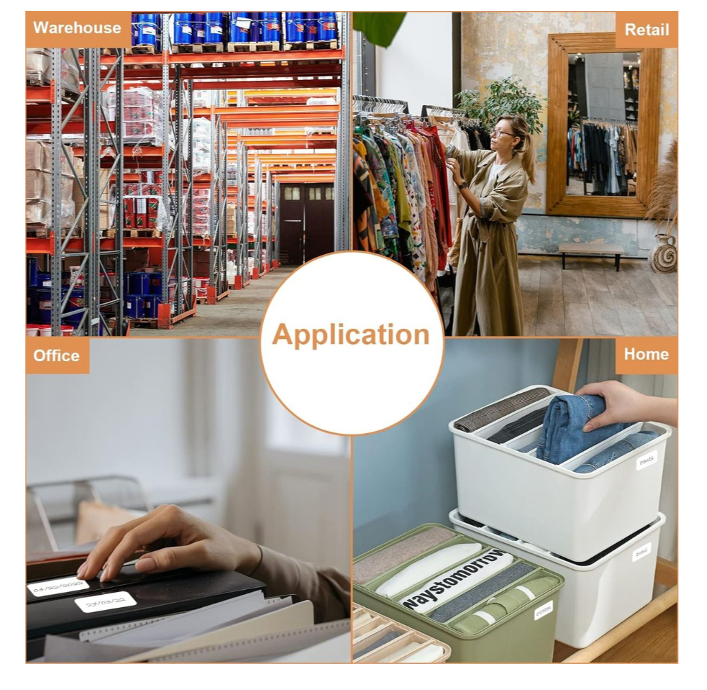 Black Rhino 40x30mm -500Thermal Labels Waterproof, Scratch Resistant 1 roll