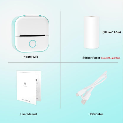 Phomemo - T02 - Inkless Mini Printer - 150g Ultra-lightweight - Personal Notes, Scrapbooks