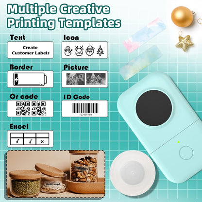 Phomemo D30 Portable Label Maker- 203DPI-For Kitchen/School Storage