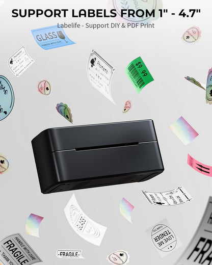 Phomemo - PM241-BT - Shipping Label Printer - Thermal Bluetooth Printing - Logistics, Freight Companies