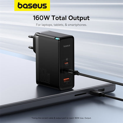 Baseus GaN5 Pro Digital Fast Charger 2C+U 160W EU