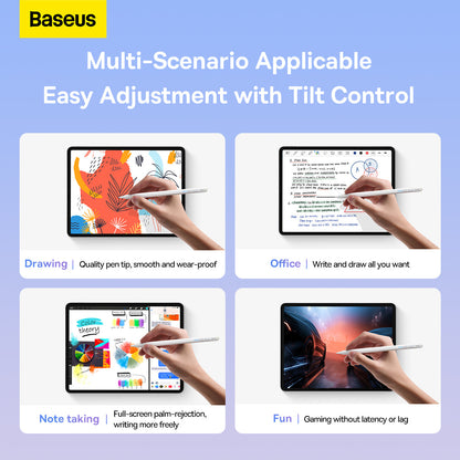 Baseus Smooth Writing 2 Series Stylus with LED Indicators - White