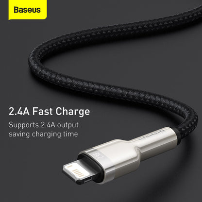 Baseus Cafule Series Metal Data Cable USB to IP 2.4A 1m Black