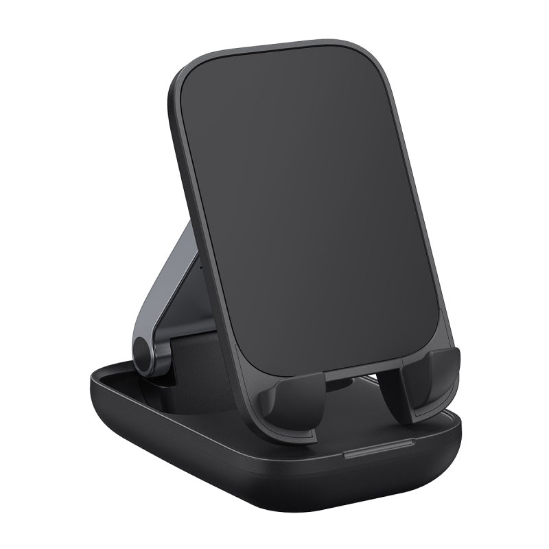 Baseus Seashell Series Folding Phone Stand with Built-In Mirror No Mirror Black