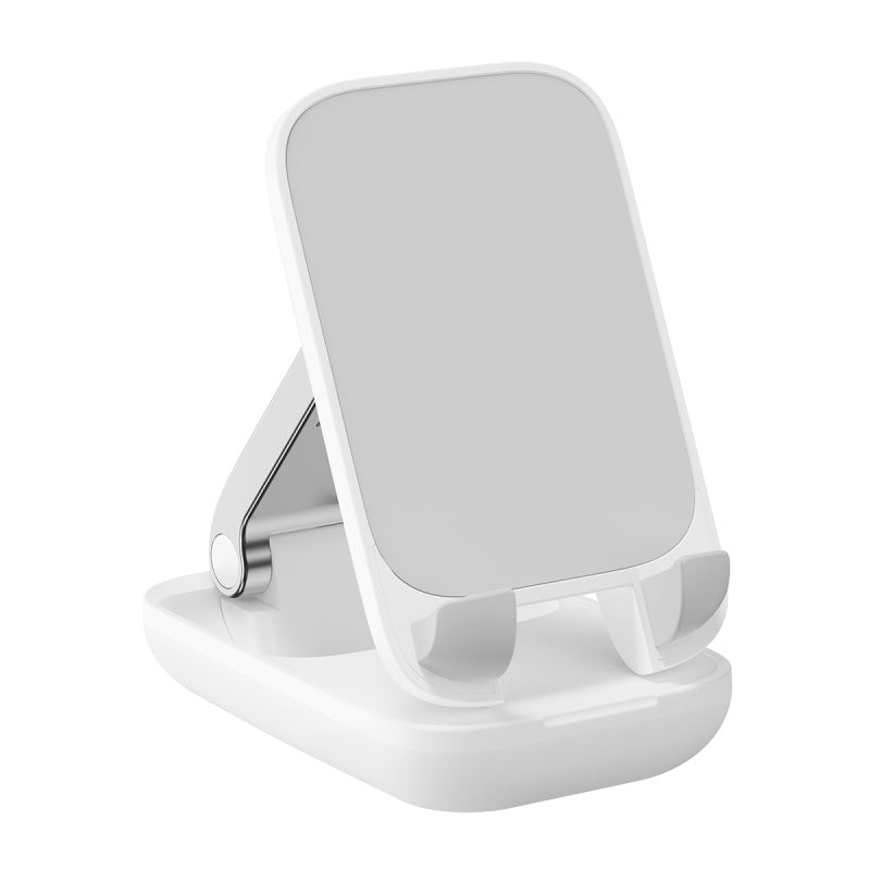 Baseus Seashell Series Folding Phone Stand with Built-In Mirror No Mirror White