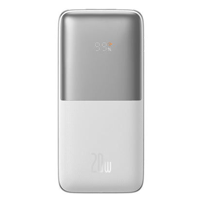 Baseus Bipow Pro Digital Display Fast Charge Power Bank 10000mAh 20W Moon White