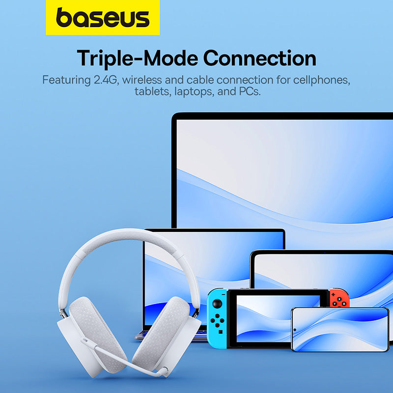 Baseus - AeQur GH02 - Wireless Gaming Headphones - Low Latency, Bluetooth 5.3 - Gaming, Entertainment