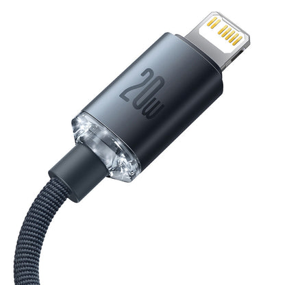 Baseus Crystal Shine Series 20W PD Fast Charging Data Cable Type-C to Lightning 1.2m