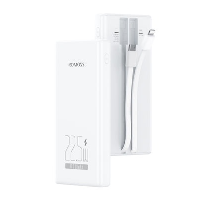Romoss 10000mAh 22.5W Slim Fast Charging Power Bank with Dual Cables