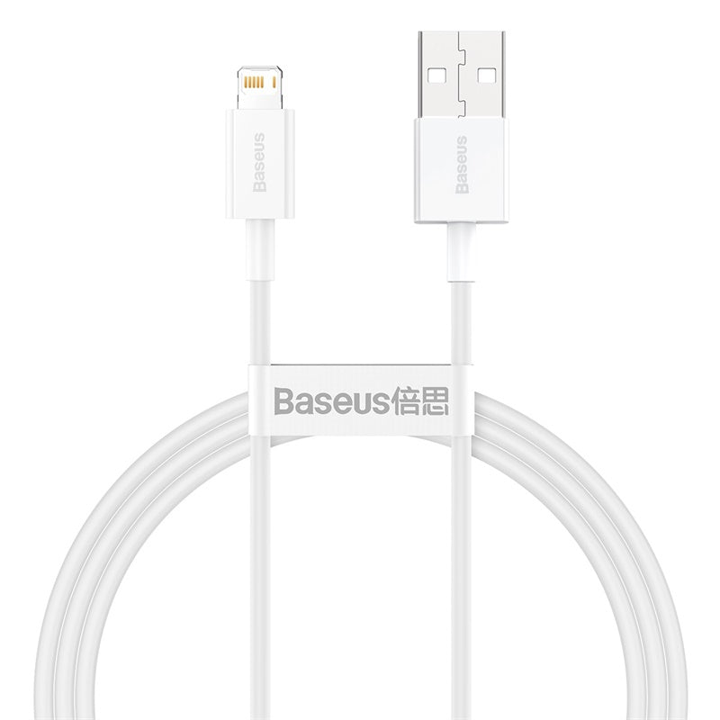 Baseus Superior Series Fast Charging Data Cable USB to iOS 2.4A 1M White