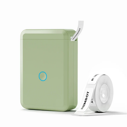 NIIMBOT D110 Portable Label Printer with a Free Tape - For Home & School Use green