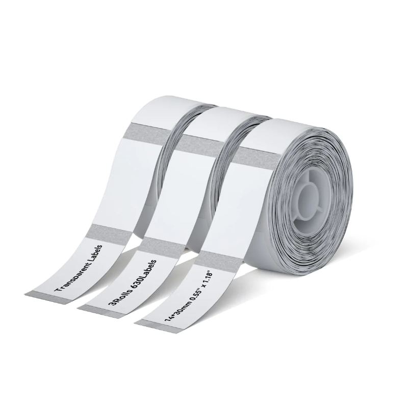Niimbot Clear Label Bundles (3 Rolls) For D11/D110/D101 3 Rolls Set 14×30-210 pieces