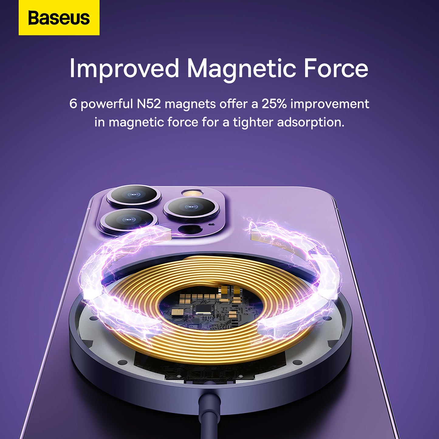 Baseus Simple Mini3 15W Magnetic Wireless Charger