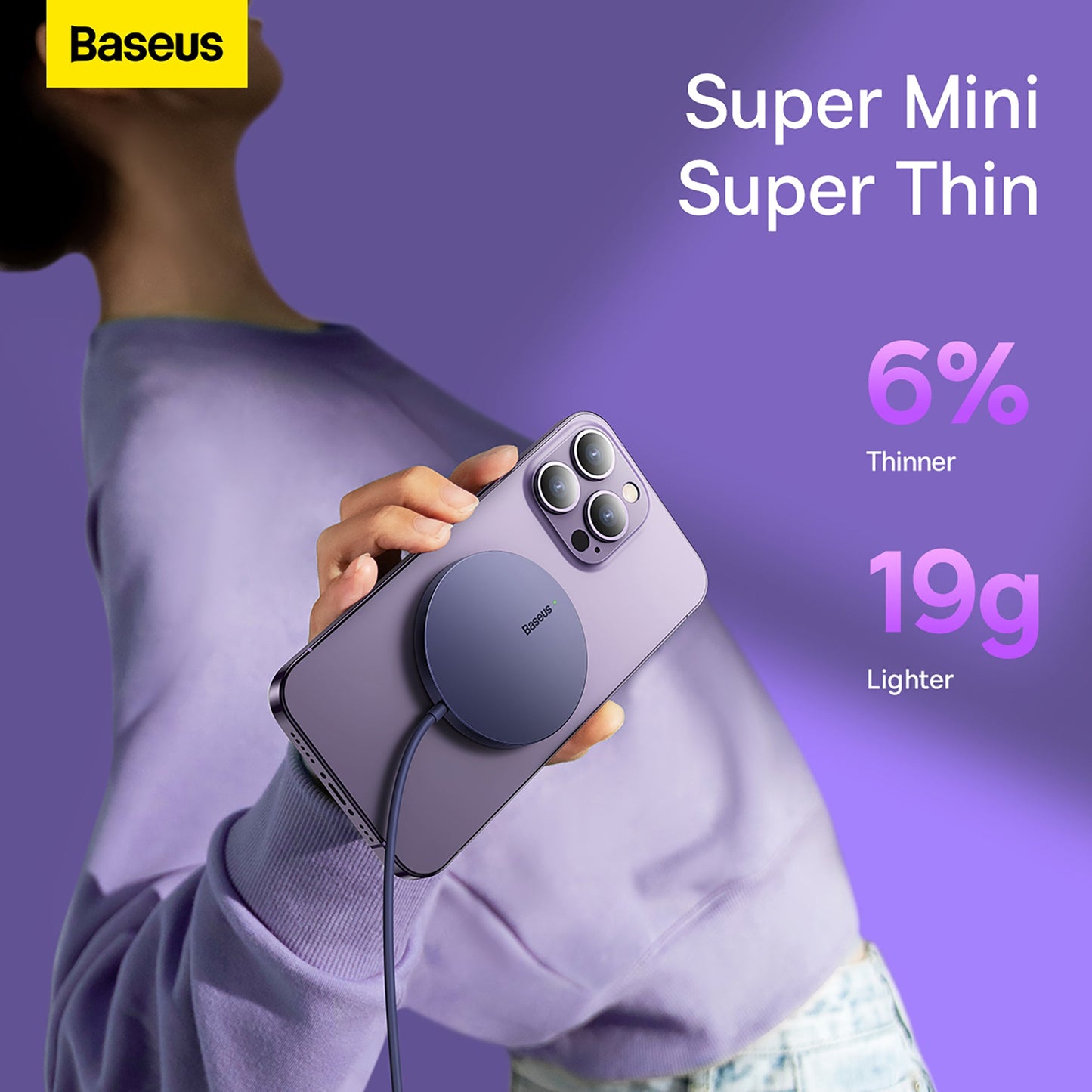 Baseus Simple Mini3 15W Magnetic Wireless Charger