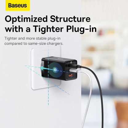 Baseus GaN5 Pro Fast Charger 2C+U 65W EU Adapter