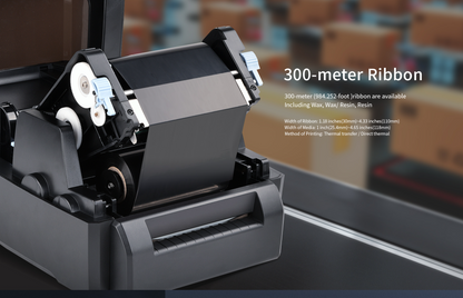 iDPRT iT4B - 300M Ribbon Thermal Transfer Printer - Industry/Factory