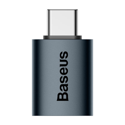 Baseus Ingenuity Series Mini OTG Adaptor Type C to USB-A 3.1 Blue On White background