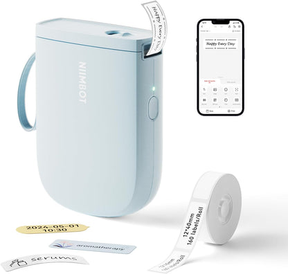 NIIMBOT D11H - Portable Label Printer - For Narrow-format Precise Printing Blue