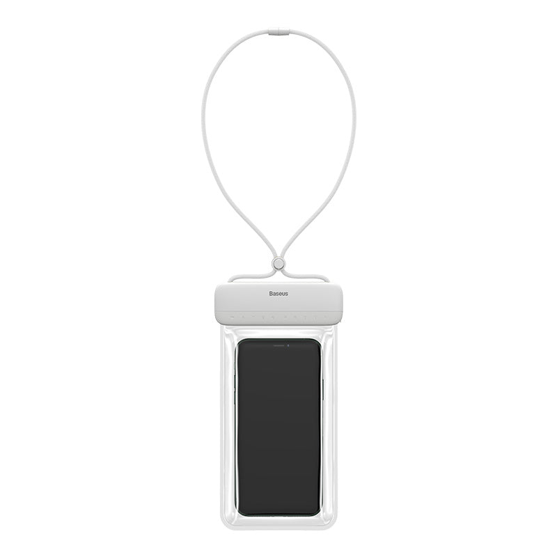 Baseus Let's Go Slip Cover Waterproof Pouch Casing with Lanyard White