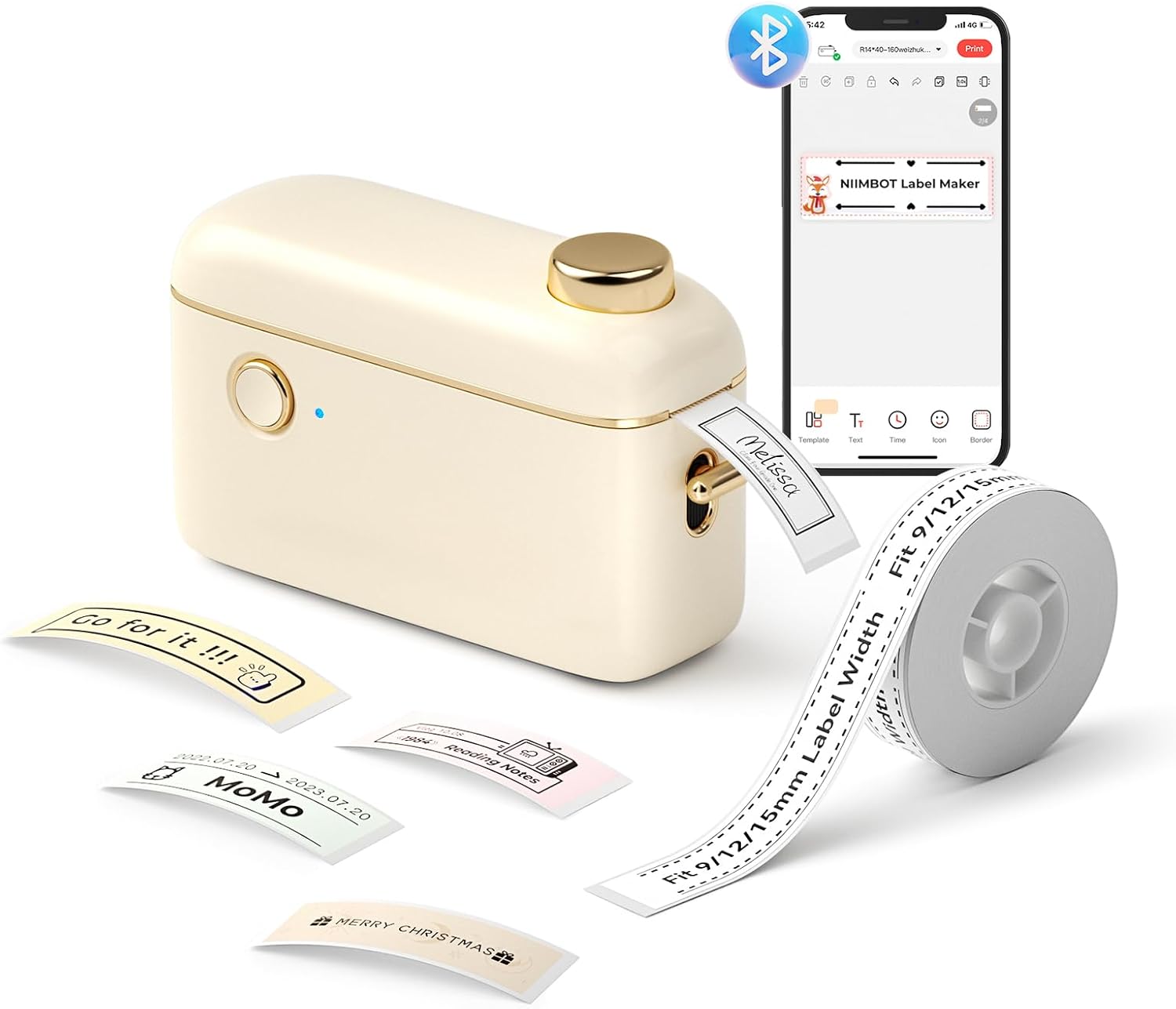 Niimbot H1S Portable Thermal Label Printer-Bluetooth Vibrant Color Printing by Your Device - Niimbot Online